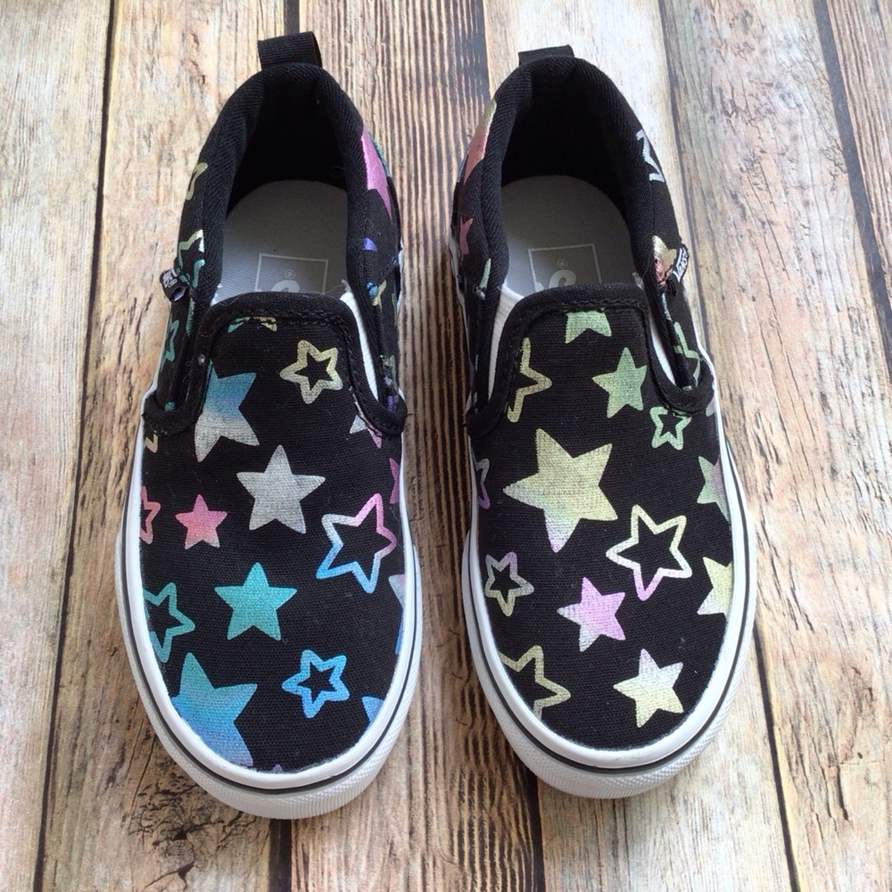 Vans Asher Foil Stars Slip On Shoes
